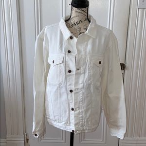 White/natural denim jacket